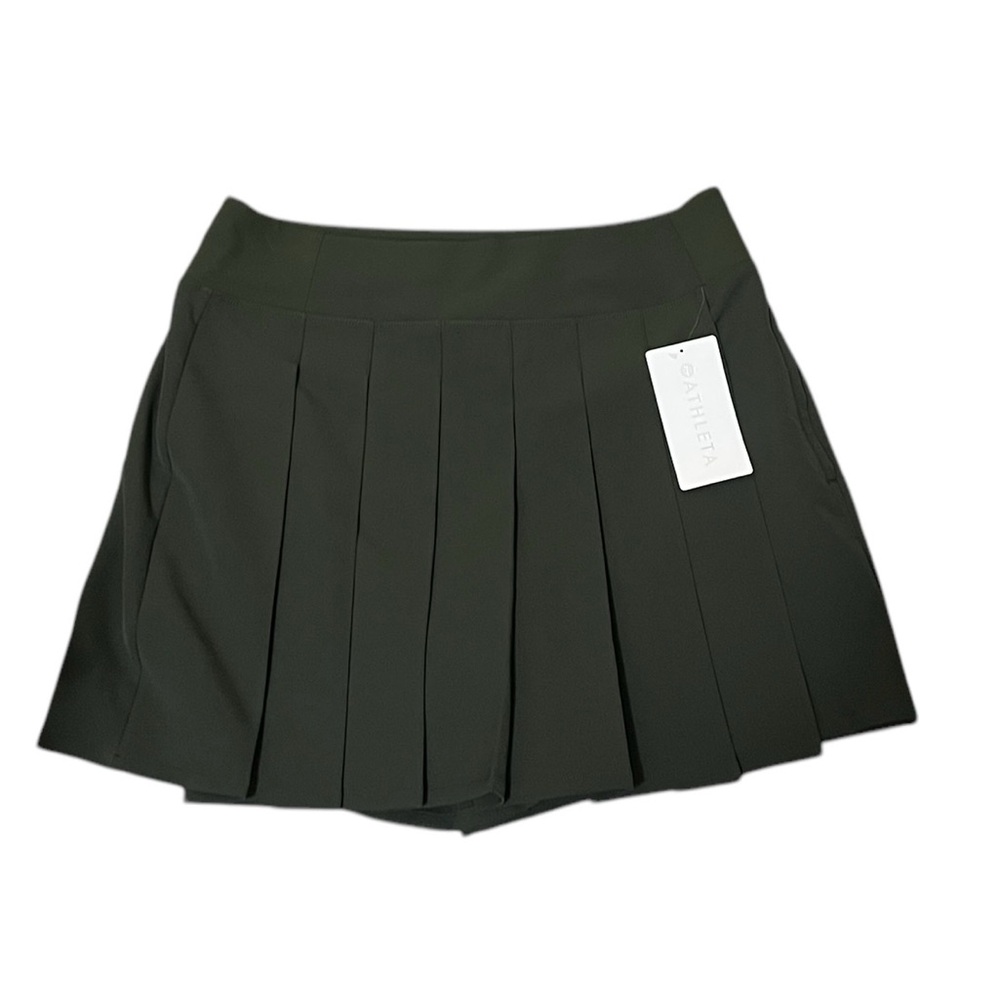 Athleta Endless Pleated Skort Women’s 14 Dark Green